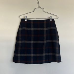 Uniqlo Wool Plaid Skirt